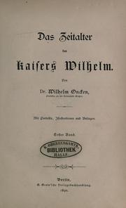 Cover of: Zeitalter des Kaisers Wilhelm.