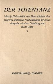 Cover of: Der  Totentanz by von Hans Holbein dem Jüngeren.