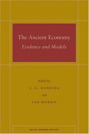 The ancient economy : evidence and models