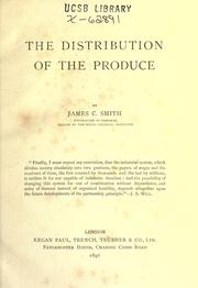 Cover of: The distribution of the produce