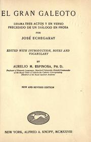 Book: El gran Galeoto By JosÃ© Echegaray