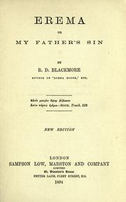 Cover of: Erema; or, My father's sin by R. D. Blackmore
