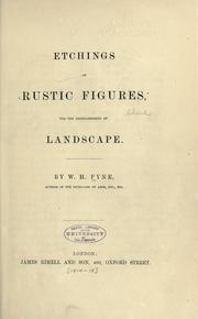 Cover of: Etchings of rustic figures: for the embellishment of landscape.