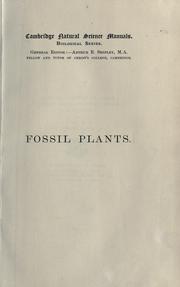 Cover of: Fossil plants: for students of botany and geology