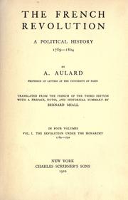 Histoire politique de la révolution française by F.-A Aulard