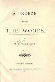 Cover of: breeze from the woods