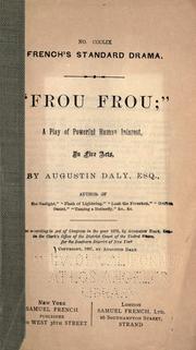 Cover of: Frou frou | Augustin Daly
