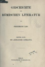 Cover of: Geschichte der römischen Literatur.