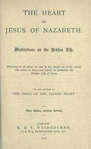 The Heart of Jesus of Nazareth by Author of The voice of the Sacred Heart.