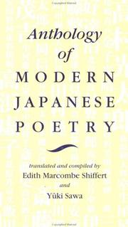 Cover of: Anthology of modern Japanese poetry