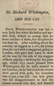 Cover of: The history of Dick Whittington, Lord Mayor of London: with the adventures of his cat.
