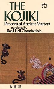 Cover of: Kojiki by Basil Hall Chamberlain