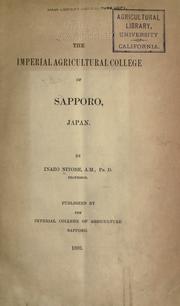Cover of: Imperial agricultural college of Sapporo, Japan.