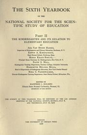 Cover of: The kindergarten and its relation to elementary education