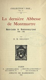 Cover of: La dernière abbesse de Montmartre by Madame Monnier