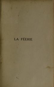Cover of: féerie.