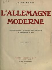 Cover of: L' Allemagne moderne