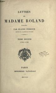 Cover of: Lettres: publiées par Claude Perroud.