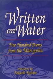 Written on water : five hundred poems from the Man'yōshū