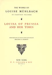 Cover of: Louisa of Prussia and her times.