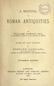 A manual of Roman antiquities by Ramsay, William