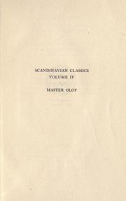 Cover of: Master Olof by August Strindberg