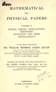 Cover of: Mathematical and physical papers