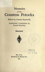 Die Memoiren der Gräfin Potocka, 1794-1820 by Anna Potocka
