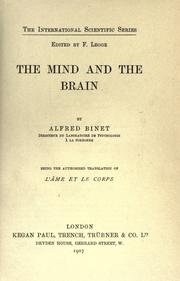 Cover of: The mind and the brain