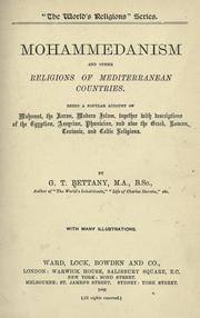 Cover of: Mohammedanism and other religions of Mediterranean countries