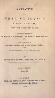 Cover of: Narrative of a whaling voyage round the globe, from the year 1833 to 1836
