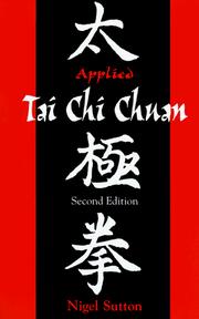 Cover of: Applied tai chi chuan