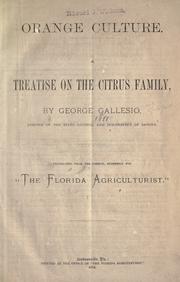Cover of: Orange culture: a treatise on the citrus family