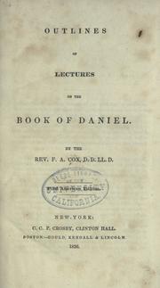 Cover of: Outlines of lectures on the book of Daniel