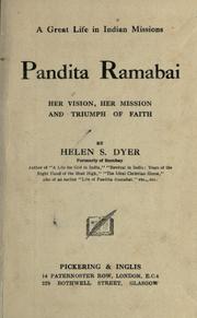 Pandita Ramabai by Helen S. Dyer