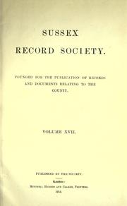 Cover of: parish registers of Ardingly, Sussex.: 1558-1812.  Edited by Gerald W.E. Loder.
