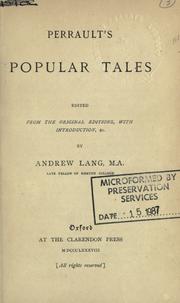Cover of: Perrault's popular tales