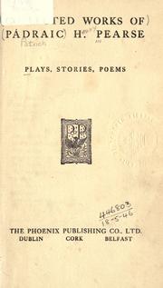 Cover of: Plays, stories, poems. by Pádraic H. Pearse
