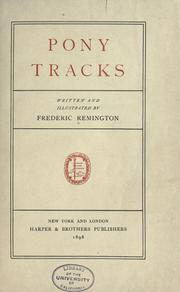 Cover of: Pony tracks by Frederic Remington