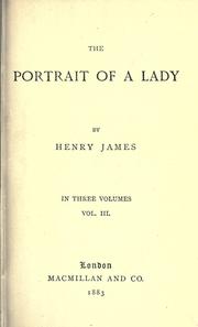 Cover of: The portrait of a lady.
