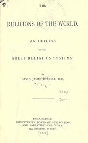Cover of: The religions of the world: an outline of the great religious systems.