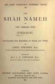 Cover of: The Shah Nameh of the Persian poet Firdausi.