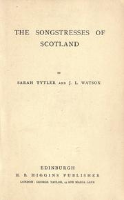 Cover of: The songstresses of Scotland