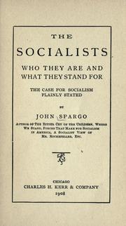Cover of: The socialists by Spargo, John