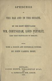 Cover of: Speeches at the bar and in the senate