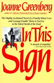 Cover of: In This Sign by Joanne Greenberg