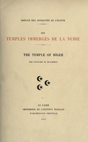 The temple of Bîgeh by Blackman, Aylward M.