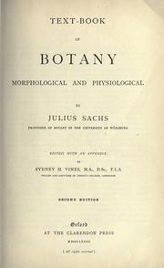 Cover of: Text-book of botany: morphological and physiological