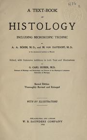 Cover of: A text-book of histology by Alexander A. Böhm