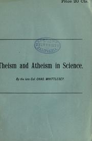 Cover of: Theism and Atheism in Science